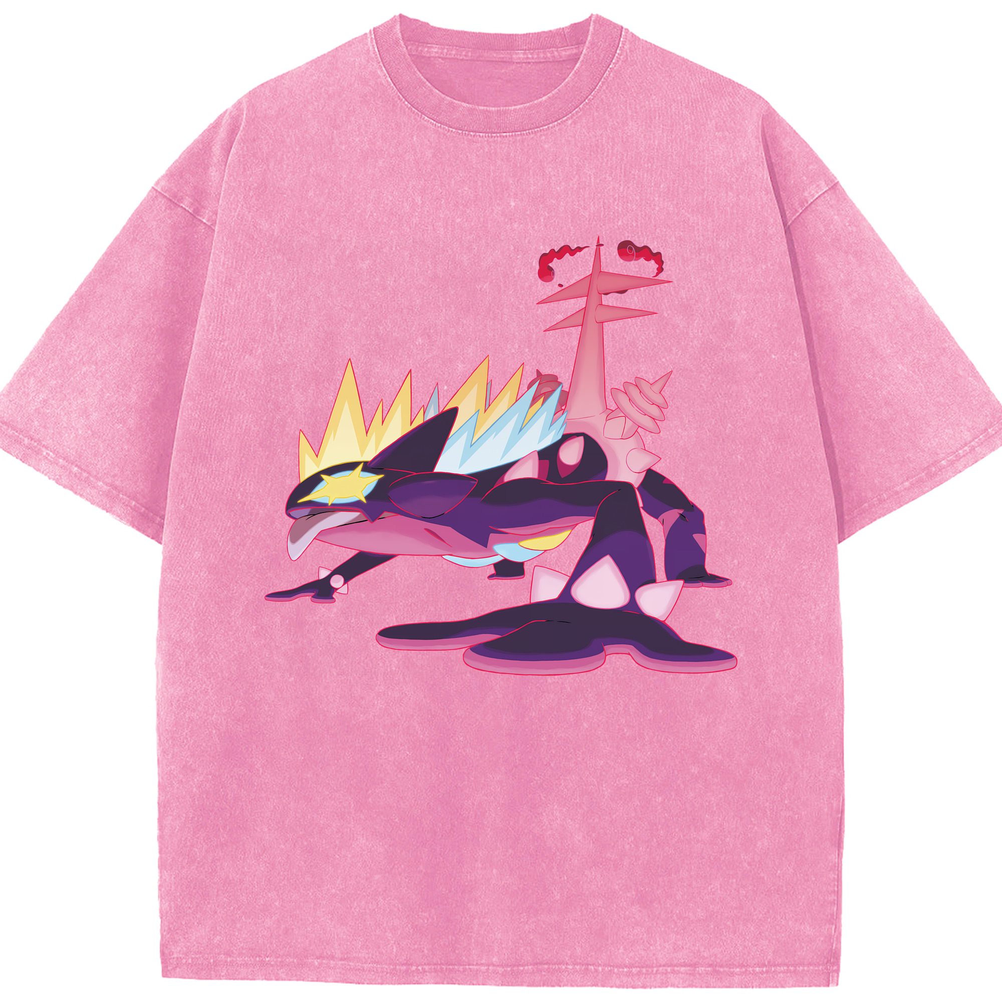 （画像用） ポケットモンスター Pokémon 綿100% ヴィンテージ風 半袖Tシャツ（フロントプリント）